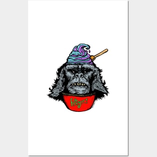 Chilled Monkey Brains Frogurt Indiana Jones Simpsons Mashup Posters and Art